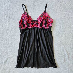 Torrid Curve Babydoll Lingerie Womens 1 Black Lace Mesh Sheer Nightie Sleepwear